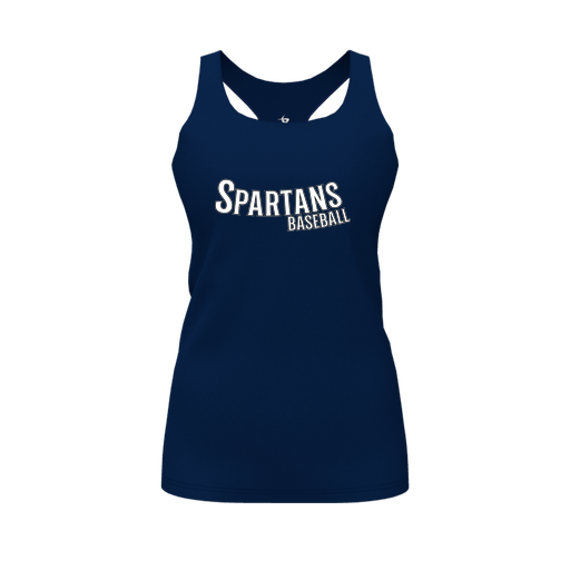 [FT0TRBNV-FYS-LOGO1] Decker Racerback Tank Top (Female Youth S, Navy, Logo 1)