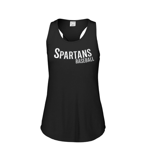 [FT0TUBBK-FAS-LOGO1] Ladies Tri Blend Tank Top (Female Adult S, Black, Logo 1)