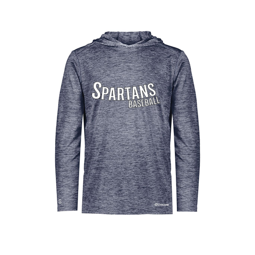 [FOLHCGNV-AS-LOGO1] Decker Men's Charge Hoodie (Adult S, Navy, Logo 1)