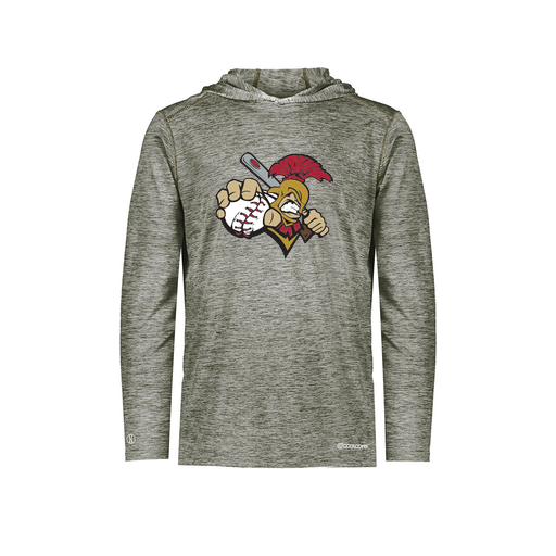 [FOLHCGGY-AS-LOGO2] Decker Men's Charge Hoodie (Adult S, Gray, Logo 2)