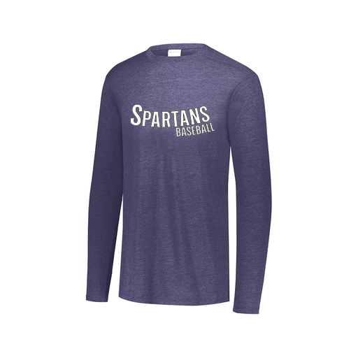 [3075.U22.XS-LOGO1] Men's LS Ultra-blend T-Shirt (Adult XS, Navy, Logo 1)