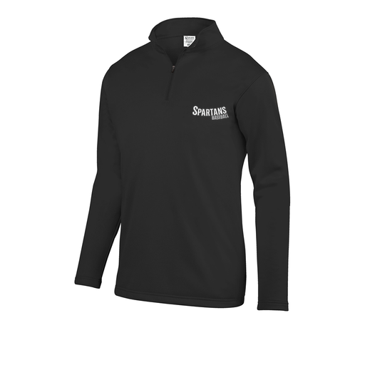 [FOLQFFBK-AS-LOGO1] Decker Men's FlexFleece 1/4 Zip (Adult S, Black, Logo 1)