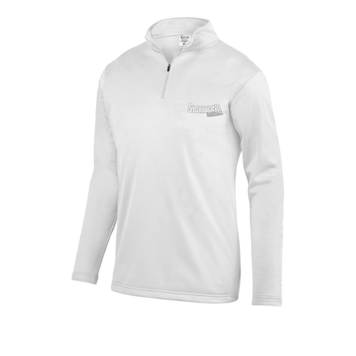 [DFW-FFQZ-WHT-AS-LOGO1] Decker Men's FlexFleece 1/4 Zip (Adult S, White, Logo 1)