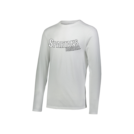 [FTLCUBWH-YS-LOGO1] Youth LS Ultra-blend T-Shirt (Youth S, White, Logo 1)