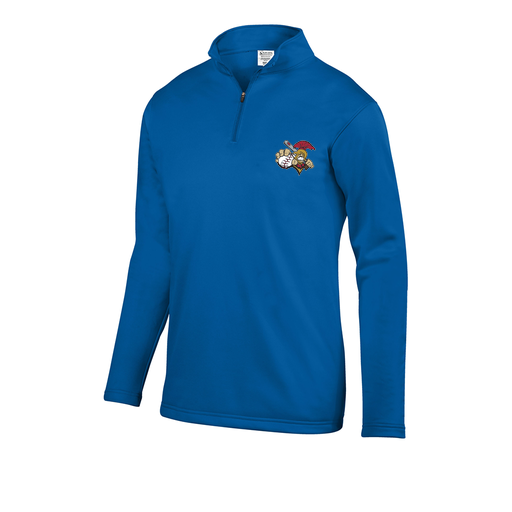 [5508.060.S-LOGO2] Decker Youth FlexFleece 1/4 Zip (Youth S, Royal, Logo 2)