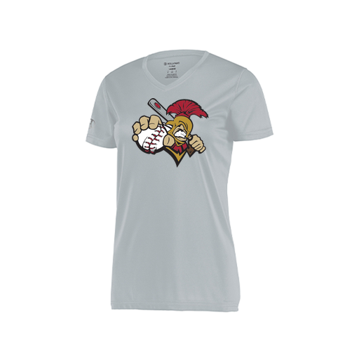 [222820.099.S-LOGO2] Ladies Movement Dri Fit Shirt (Female Adult S, Silver, Logo 2)