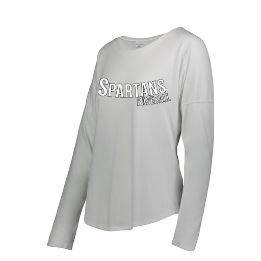 [FTLCUBWH-FAS-LOGO1] Ladies LS Ultra-blend T-Shirt (Female Adult S, White, Logo 1)
